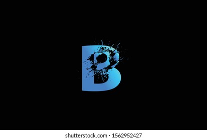 Colorful Alphabet Splashes Letter Letter B Stock Vector (Royalty Free ...