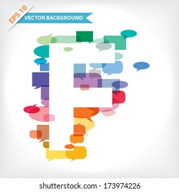 Colorful alphabet vector design for  web design, info graphics element, presentation, template, educations.