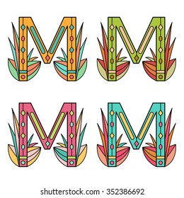 Colorful alphabet. Vector illustration.