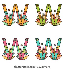 Colorful alphabet. Vector illustration.