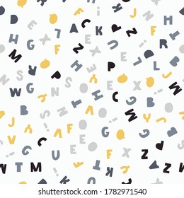 Colorful alphabet for your banners or invitations. Set of hand drawn letters made in vector.