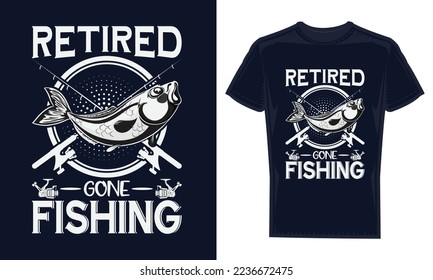 Colorful amazing vintage fishing t-shirt design template vector.
