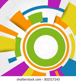 colorful ambstract technical background. infographic concept.