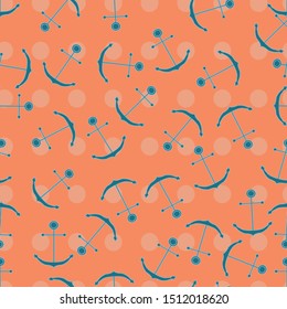 Colorful anchor seamless pattern print background