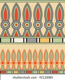 Colorful ancient Egyptian seamless pattern, vector illustration