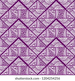 Colorful ancient maya tribal seamless pattern background. Vector illustration ready for print.
