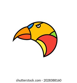 Colorful animal logo with simple and attractive design.