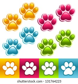 Colorful Animal Paws