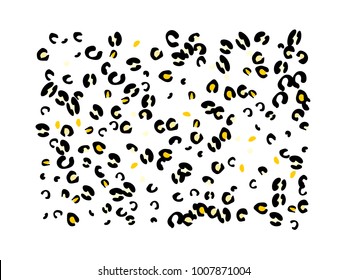 Colorful animal spots. Animal abstract print pattern. Vector illustration for celebration, party, holiday, invitation and Your project. Chaotic Decor. Modern Creative Style.