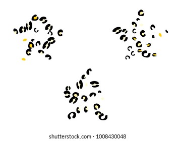 Colorful animal spots. Animal abstract print pattern. Vector illustration for celebration, party, holiday, invitation and Your project. Chaotic Decor. Modern Creative Style.