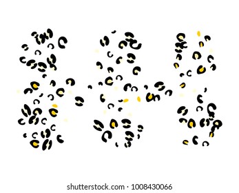 Colorful animal spots. Animal abstract print pattern. Vector illustration for celebration, party, holiday, invitation and Your project. Chaotic Decor. Modern Creative Style.
