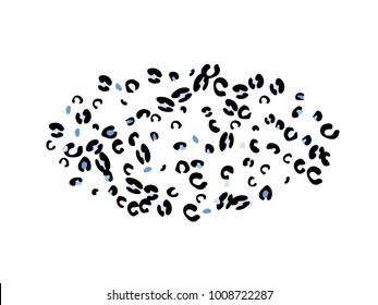 Colorful animal spots. Animal abstract print pattern. Vector illustration for celebration, party, holiday, invitation and Your project. Chaotic Decor. Modern Creative Style.