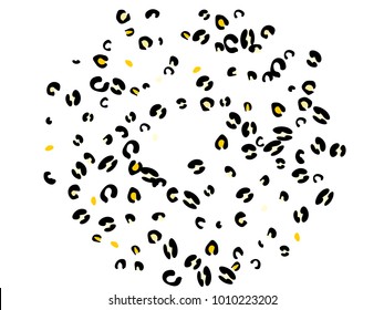 Colorful animal spots. Animal abstract print pattern. Vector illustration for celebration, party, holiday, invitation and Your project. Chaotic Decor. Modern Creative Style.