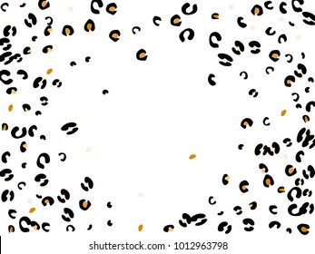 Colorful animal spots. Animal abstract print pattern. Vector illustration for celebration, party, holiday, invitation and Your project. Chaotic Decor. Modern Creative Style.