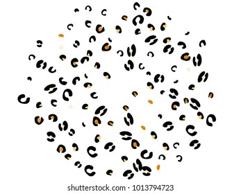 Colorful animal spots. Animal abstract print pattern. Vector illustration for celebration, party, holiday, invitation and Your project. Chaotic Decor. Modern Creative Style.