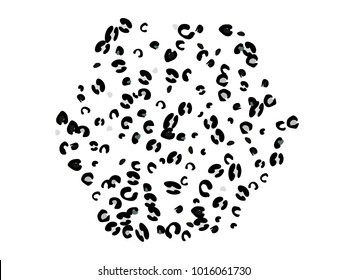 Colorful animal spots. Animal abstract print pattern. Vector illustration for celebration, party, holiday, invitation and Your project. Chaotic Decor. Modern Creative Style.