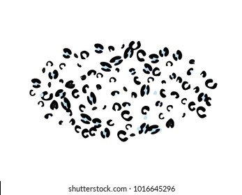 Colorful animal spots. Animal abstract print pattern. Vector illustration for celebration, party, holiday, invitation and Your project. Chaotic Decor. Modern Creative Style.