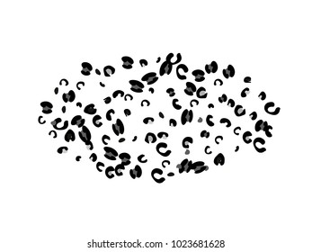 Colorful animal spots. Animal abstract print pattern. Vector illustration for celebration, party, holiday, invitation and Your project. Chaotic Decor. Modern Creative Style.