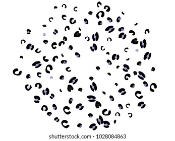 Colorful animal spots. Animal abstract print pattern. Vector illustration for celebration, party, holiday, invitation and Your project. Chaotic Decor. Modern Creative Style.
