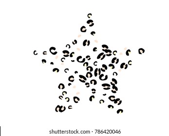 Colorful animal spots. Animal abstract print pattern. Vector illustration for celebration, party, holiday, invitation and Your project. Chaotic Decor. Modern Creative Style.
