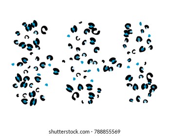 Colorful animal spots. Animal abstract print pattern. Vector illustration for celebration, party, holiday, invitation and Your project. Chaotic Decor. Modern Creative Style.