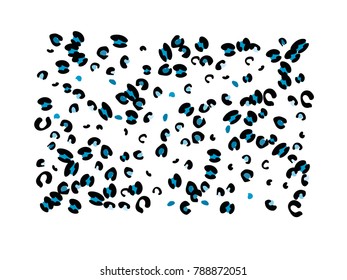 Colorful animal spots. Animal abstract print pattern. Vector illustration for celebration, party, holiday, invitation and Your project. Chaotic Decor. Modern Creative Style.