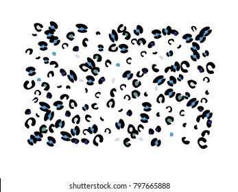 Colorful animal spots. Animal abstract print pattern. Vector illustration for celebration, party, holiday, invitation and Your project. Chaotic Decor. Modern Creative Style.