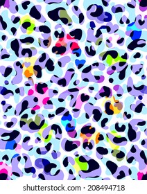 Colorful animal spots - seamless vector print