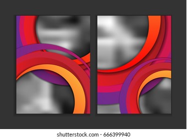 colorful annual report templates. Vertical vector backgrounds for your design. Eps10