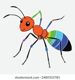 Colorful Ant Royalty-Free Photos and vector