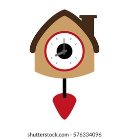 colorful antique clock icon deign