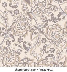 Colorful antique floral pattern. Vector illustration