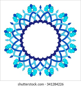 colorful antique ottoman turkish design pattern vector