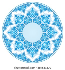colorful antique ottoman turkish design pattern vector