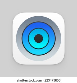 Colorful app icon. Vector template