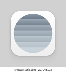 Colorful app icon. Vector template