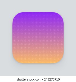 Colorful app icon. Vector template