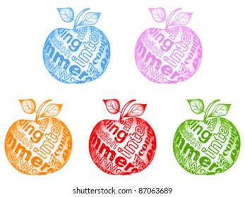 manzana colorida