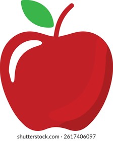 Colorful Apple Vector Set – Fresh and Fun Fruit Illustrations , Apple Icons in Color – Flat Fruit Vectors ,Juicy Apple Collection
