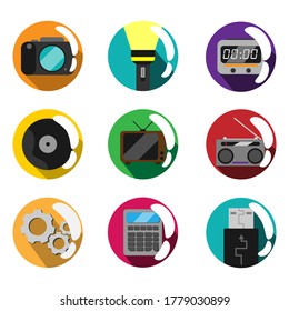 Colorful Application or icons design - Vector