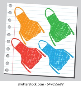 Colorful aprons