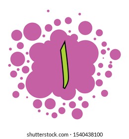 colorful arabic letters with a bubble background