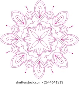 Colorful arabic mandala design vector