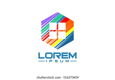 colorful architecture logo