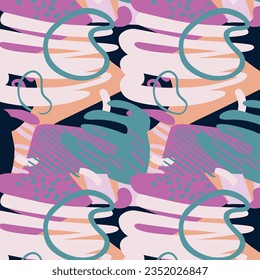 A colorful array of abstract brush art neatly composed