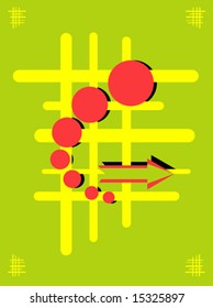 Colorful arrow abstract vector illustration