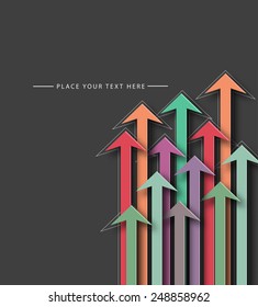 Colorful Arrow background - Vector Design Concept 