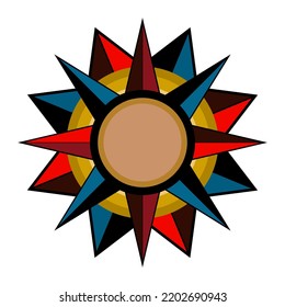 colorful arrow circle element modern
