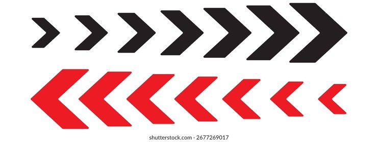 Flecha colorida. flecha dinámica en movimiento que representa la velocidad, la aceleración, la velocidad. transparente. que simboliza el progreso, la velocidad, la dirección, la navegación, el crecimiento y la innovación. Perfecto para los negocios, la tecnología.