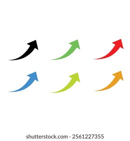 Colorful Arrow Icon Set – Vibrant and Stylish Directional Vectors